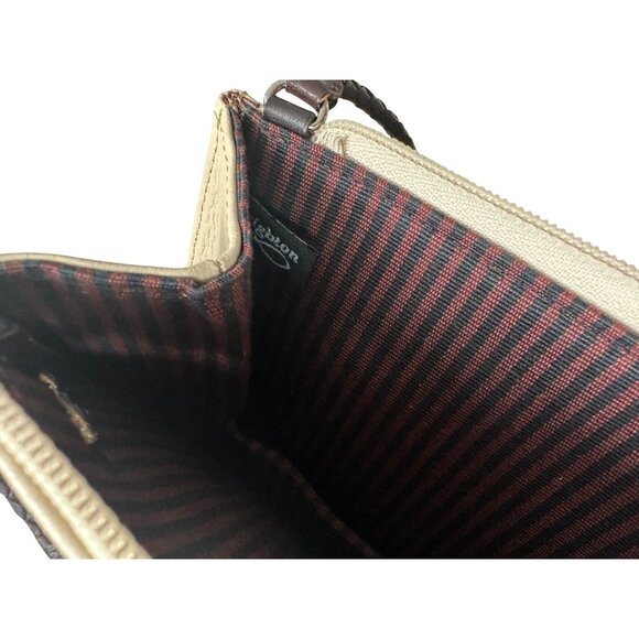 BRIGHTON Beige Colorblock Leather Shoulder Bag - Picture 2 of 10